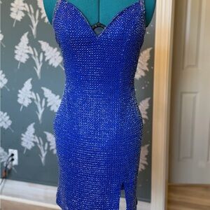 Dazzling Strappy Blue Dress